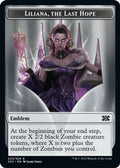 Emblem - Liliana, the Last Hope // Spirit (002) Double-Sided Token (2X2-23 // 2) - Double Masters 2022 Foil