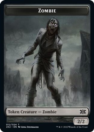 Zombie // Eldrazi Scion Double-Sided Token (2X2-12 // 1) - Double Masters 2022 Foil
