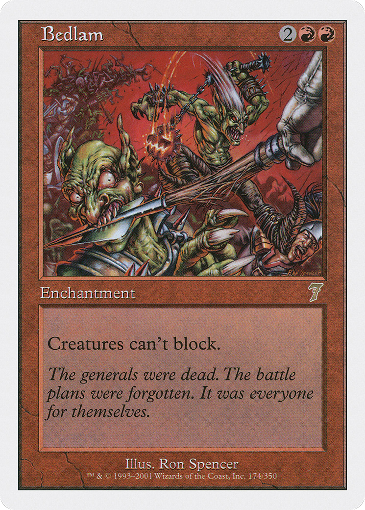 Bedlam (7ED-174) - 7th Edition Foil
