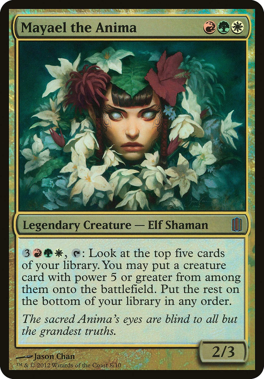 Mayael the Anima (Commander's Arsenal) (OVER-) - Commander's Arsenal Oversized Foil