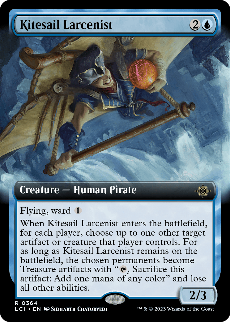 Kitesail Larcenist (Extended Art) (LCI-364) - The Lost Caverns of Ixalan: (Extended Art) Foil