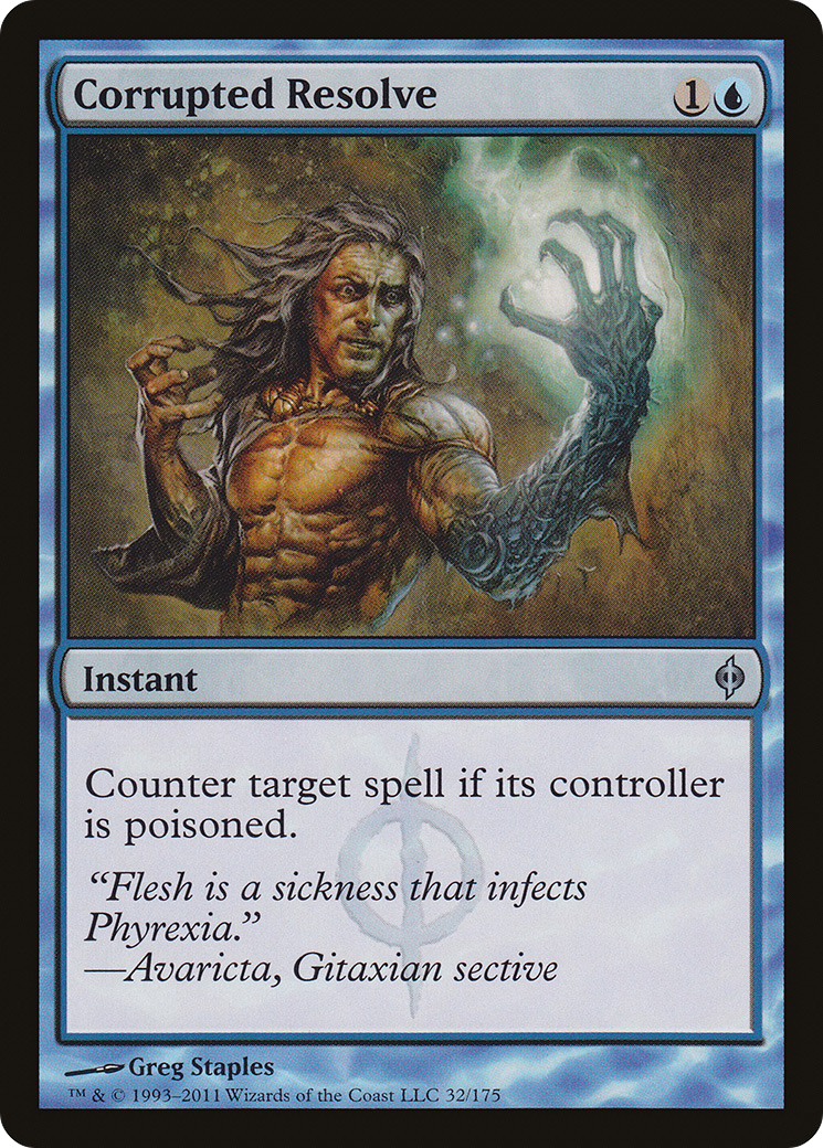 Corrupted Resolve (NPH-032) - New Phyrexia Foil