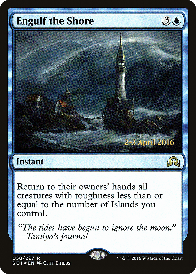 Engulf the Shore (PRE-58S) - Shadows over Innistrad Promos Foil