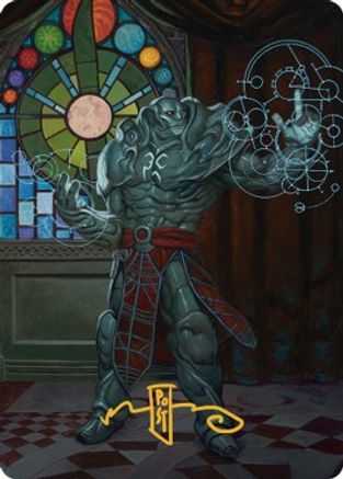 Karn, Living Legacy Art Card (2/81) (Gold-Stamped Signature) (ASDMU-002) - Art Series: Dominaria United