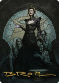 Liliana of the Veil Art Card (Gold-Stamped Signature) (ASDMU-024) - Art Series: Dominaria United