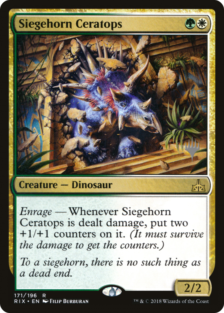 Siegehorn Ceratops (PPM20-171) - Rivals of Ixalan Promos Foil