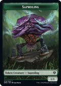 Saproling // Goblin Double-sided Token (DMU-) - Dominaria United Foil