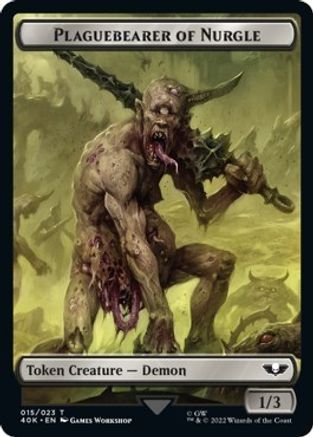 Plaguebearer of Nurgle // Spawn Double-sided Token (40K-) - Universes Beyond: Warhammer 40,000