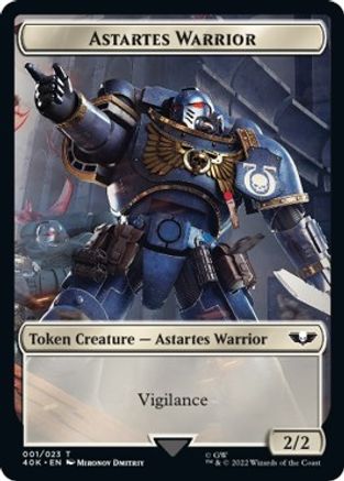 Astartes Warrior (001) // Cherubael Double-sided Token (40K-) - Universes Beyond: Warhammer 40,000