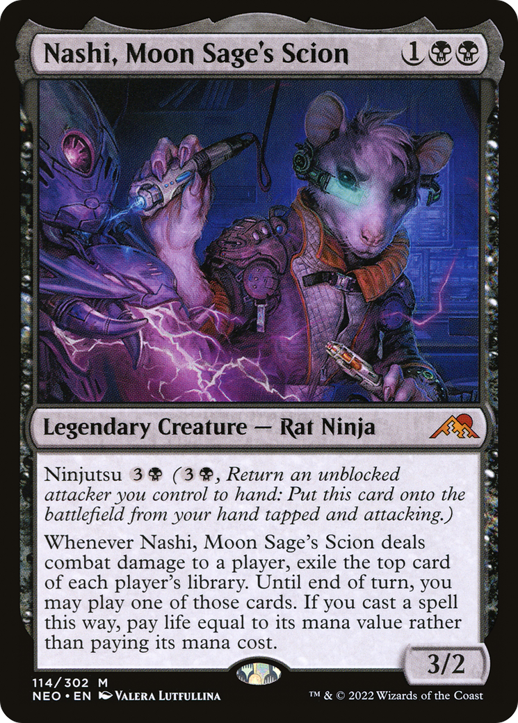 Nashi, Moon Sage's Scion (NEO-114) - Kamigawa: Neon Dynasty Foil