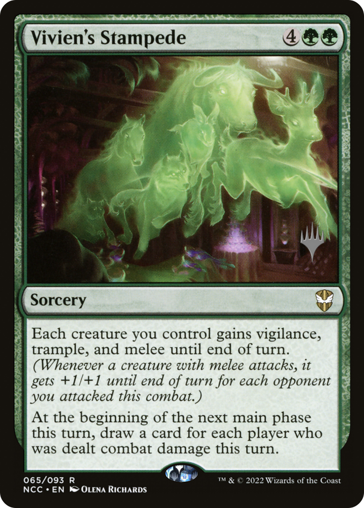 Vivien's Stampede (PPSNC-065) - New Capenna Commander Promos Foil