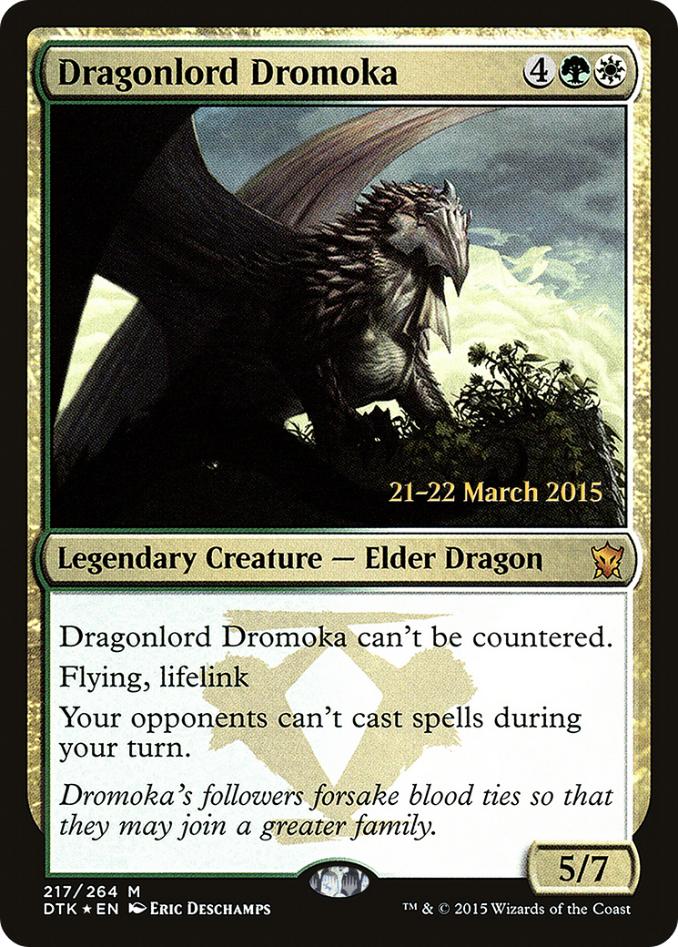 Dragonlord Dromoka (PRE-217S) - Dragons of Tarkir Promos Foil