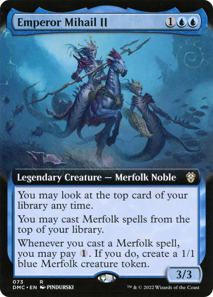 Emperor Mihail II (Extended Art) (DMC-073) - Dominaria United Commander: (Extended Art) Foil