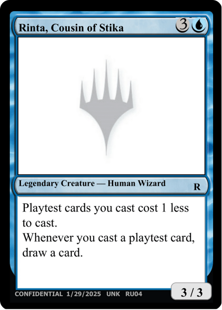 Rinta, Cousin of Sitka (UNK-RU04) - Un-Known Event Playtest Cards