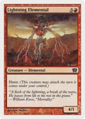 Lightning Elemental (9ED-201) - 9th Edition Foil