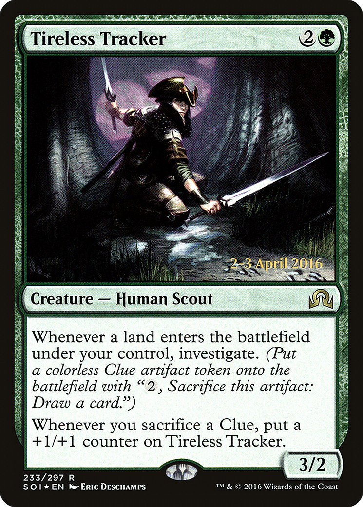 Tireless Tracker (PRE-233S) - Shadows over Innistrad Promos Foil