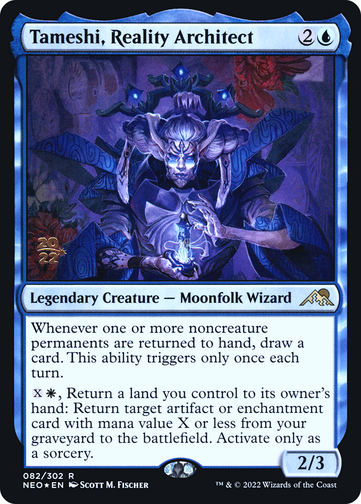 Tameshi, Reality Architect (PRE-082) - Kamigawa: Neon Dynasty Promos Foil