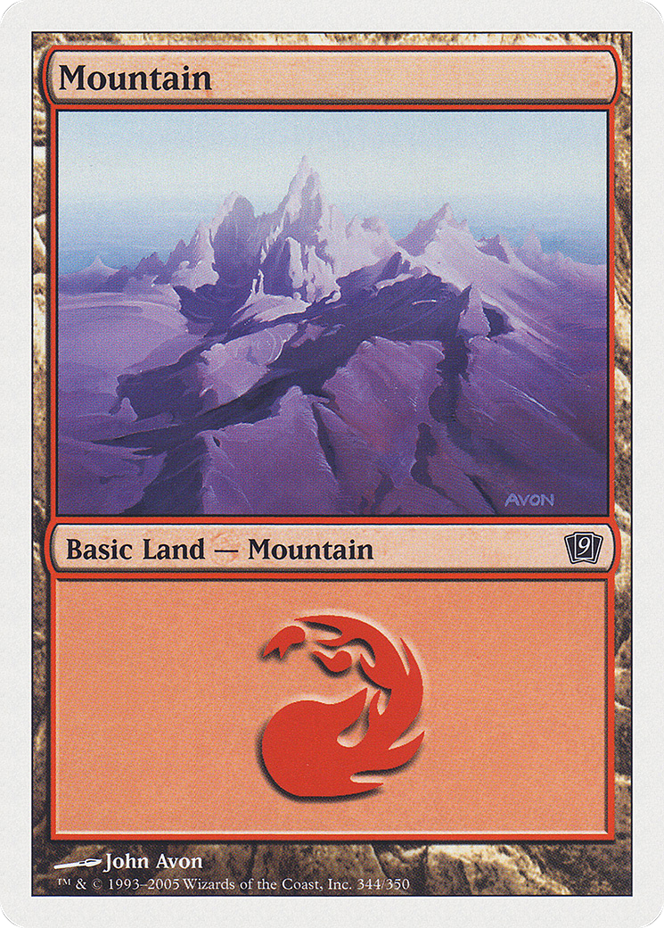Mountain (344) (9ED-344) - 9th Edition