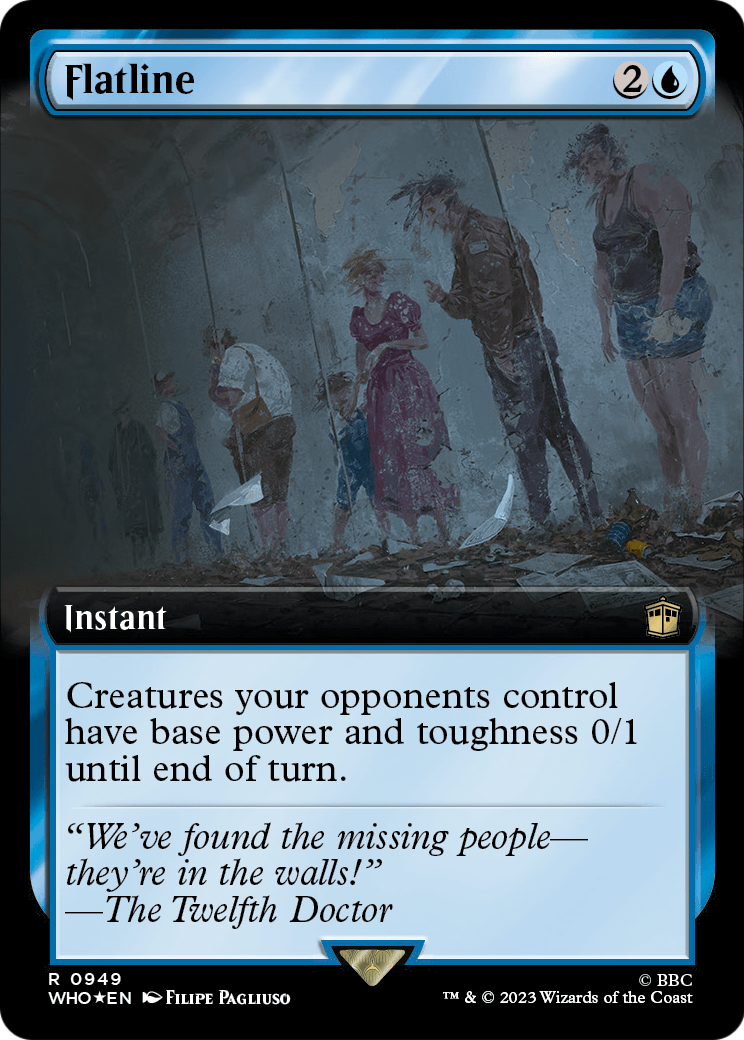 Flatline (Extended Art) (Surge Foil) (WHO-949) - Doctor Who: (Extended Art) Foil