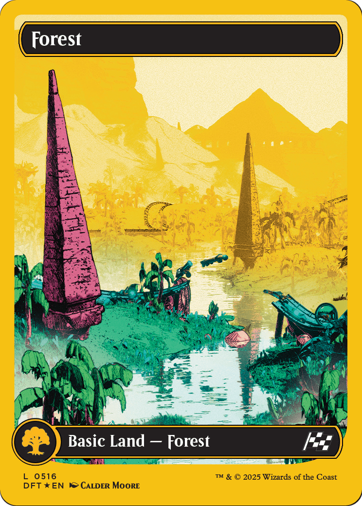 Forest (0516) (First-Place Foil) (DFT-516) - Aetherdrift: (Full Art) Foil