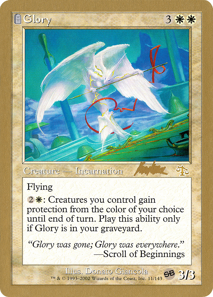 Glory - 2002 Brian Kibler (JUD) (SB) (WCD-) - World Championship Decks 2002: (tombstone)