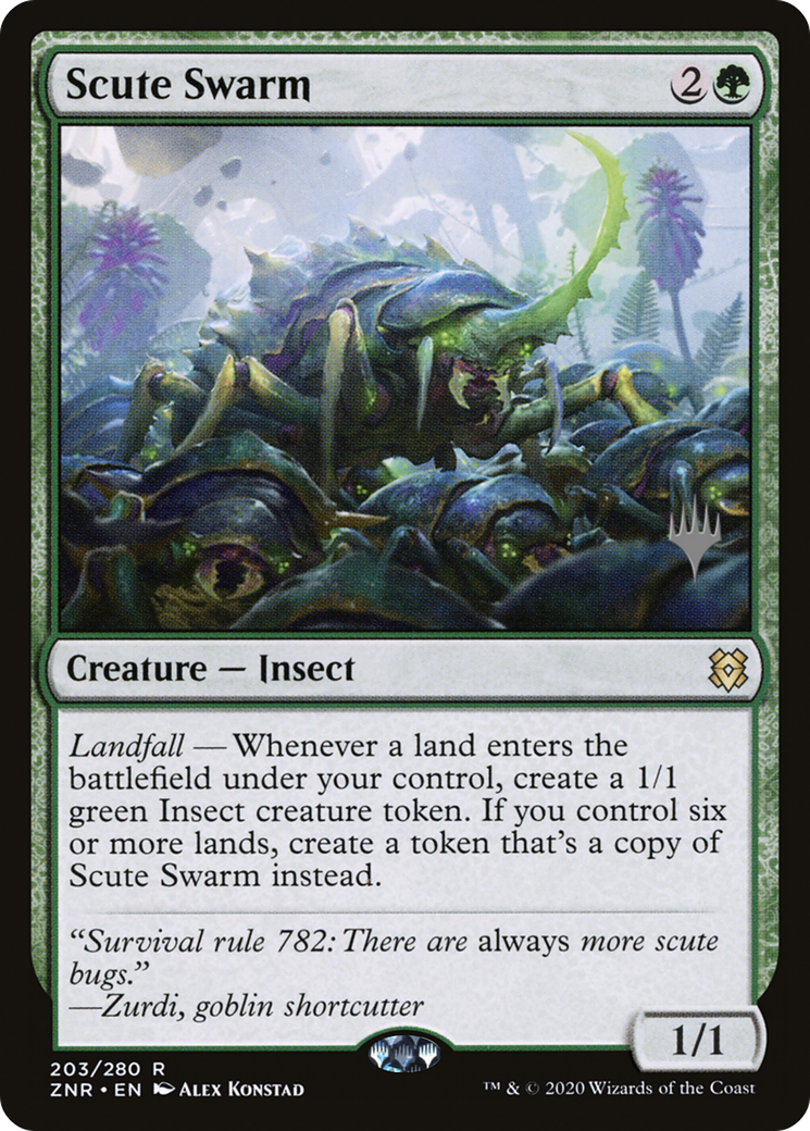 Scute Swarm (PPZNR-203) - Zendikar Rising Promos Foil