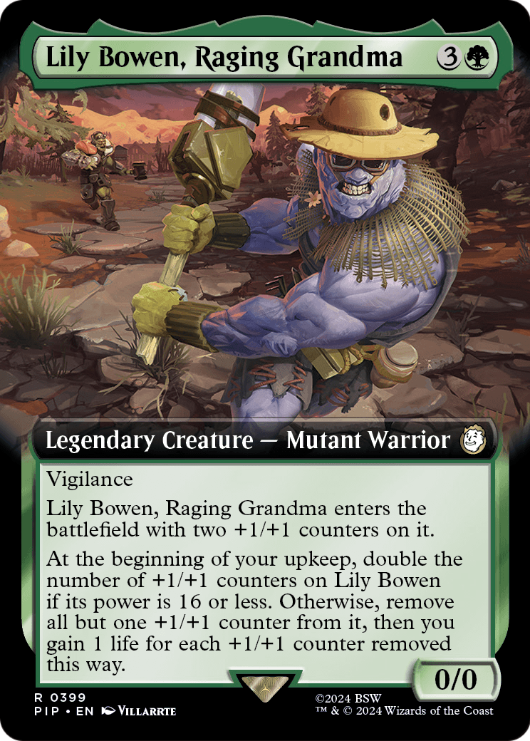 Lily Bowen, Raging Grandma (Extended Art) (PIP-399) - Fallout: (Extended Art) Foil