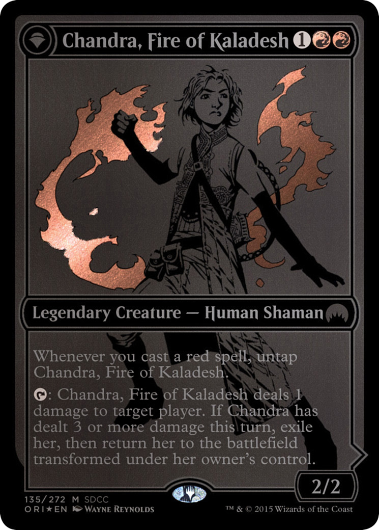 Chandra, Fire of Kaladesh (SDCC 2015 Exclusive) (MEDIA-135) - San Diego Comic-Con 2015: (originpwdfc) Foil