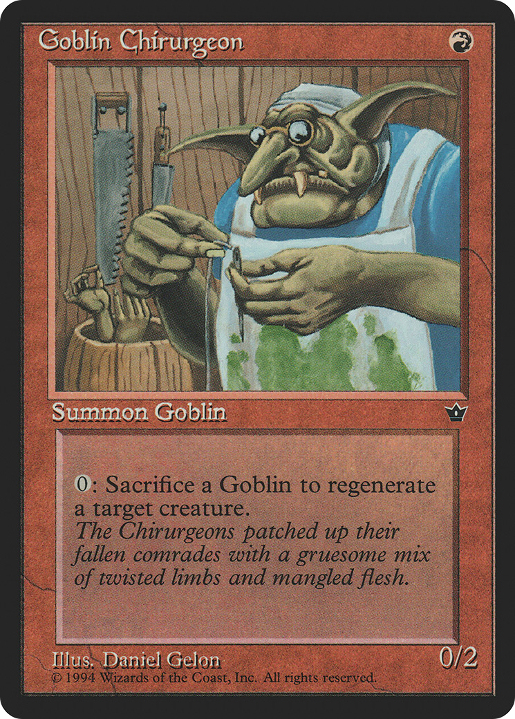 Goblin Chirurgeon (Gelon) (FEM-) - Fallen Empires