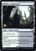 Shadowy Backstreet (PRE-268) - Murders at Karlov Manor Promos Foil