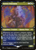 Satoru Umezawa (Showcase) (Foil Etched) (NEO-426) - Kamigawa: Neon Dynasty: (Showcase) Foil