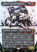 Kethek, Crucible Goliath (Showcase) (Step-and-Compleat Foil) (ONE-465) - Phyrexia: All Will Be One: (Showcase) (Borderless) Foil