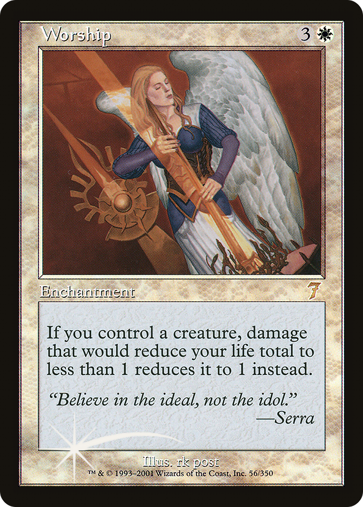 Worship (7ED-56★) - 7th Edition Foil