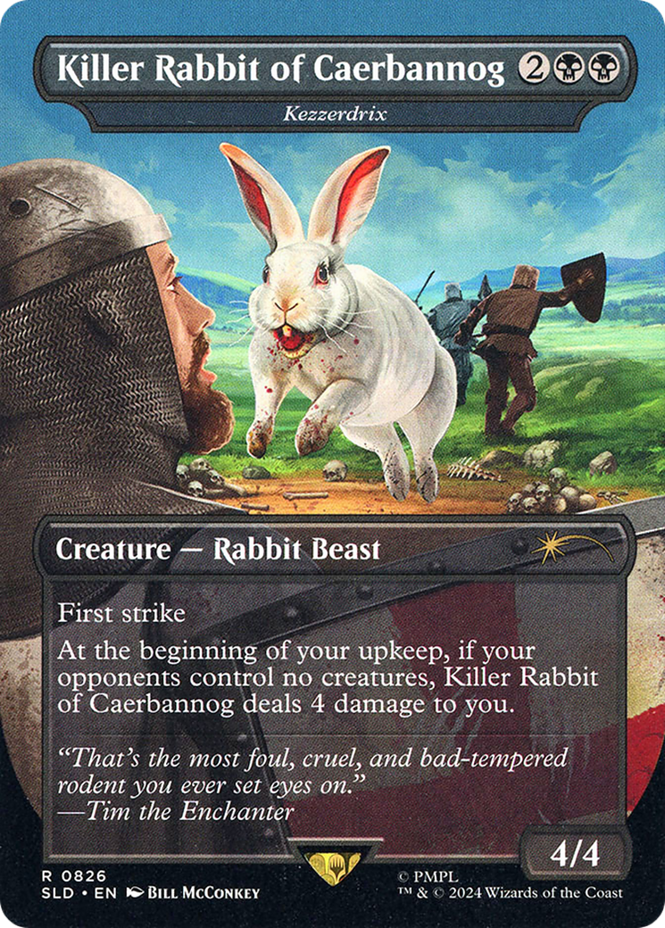 Killer Rabbit of Caerbannog - Kezzerdrix (SLD-826) - Secret Lair Drop / Killer Rabbit of Caerbannog (Borderless)