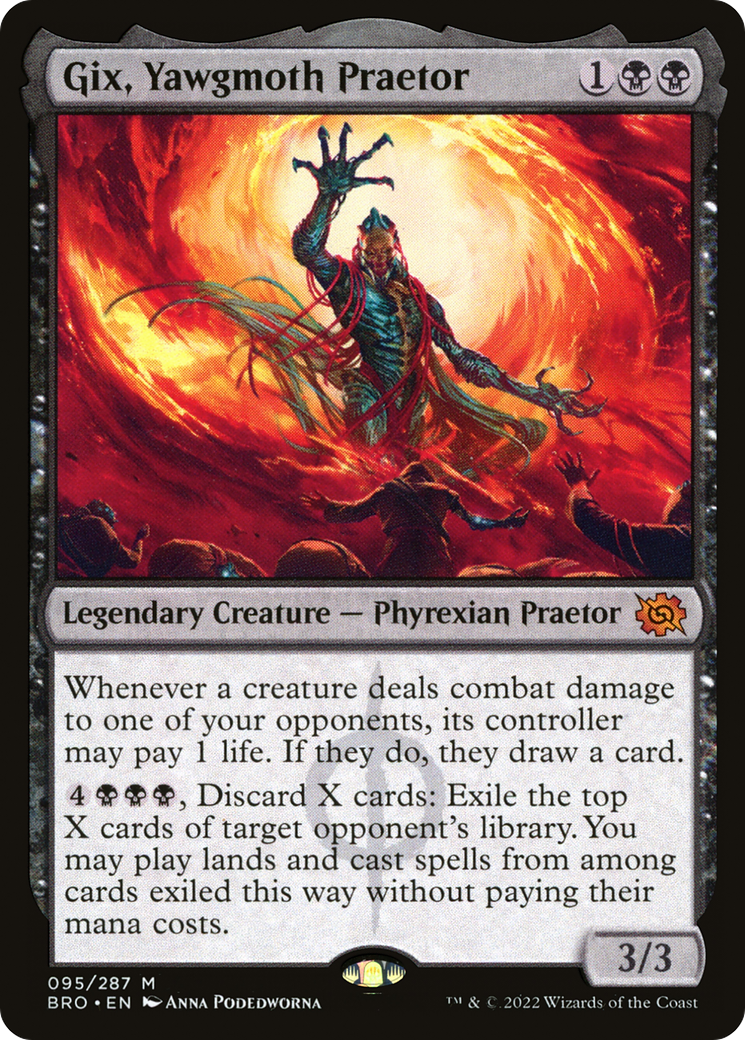 Gix, Yawgmoth Praetor (BRO-095) - The Brothers' War