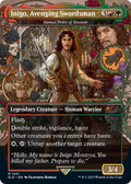 Inigo, Avenging Swordsman - Samut, Voice of Dissent (SLD-1451) - Secret Lair Drop / Inigo, Avenging Swordsman (Borderless) Foil