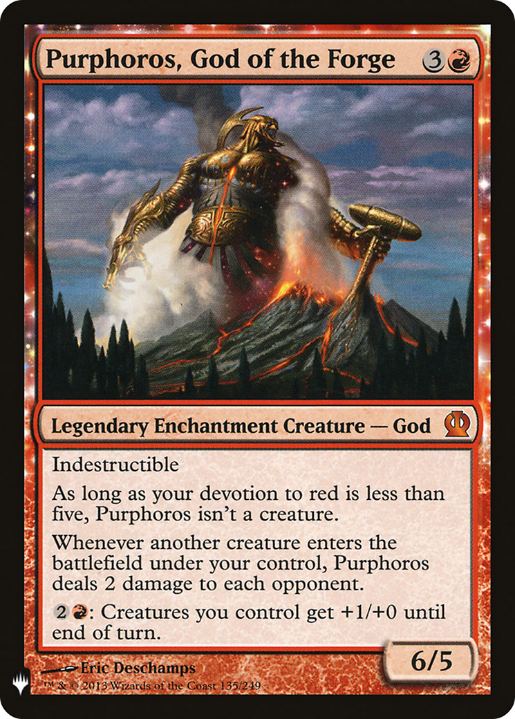 Purphoros, God of the Forge (LIST-THS-135) - The List: (enchantment)