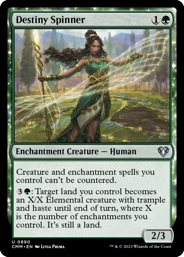 Destiny Spinner (CMM-890) - Commander Masters: (enchantment)