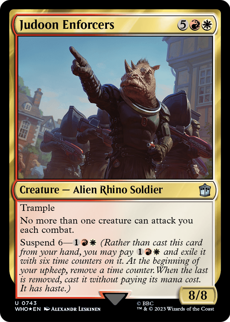 Judoon Enforcers (Surge Foil) (WHO-743) - Doctor Who Foil