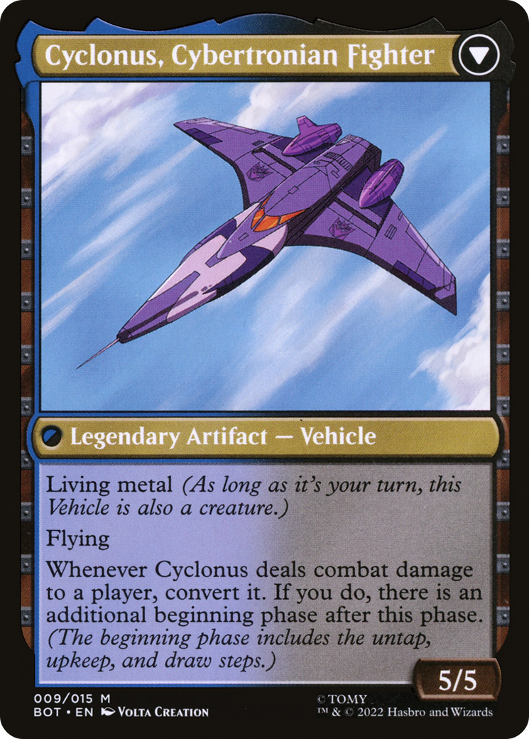 Cyclonus, the Saboteur (BOT-009) - Transformers: (convertdfc) Foil