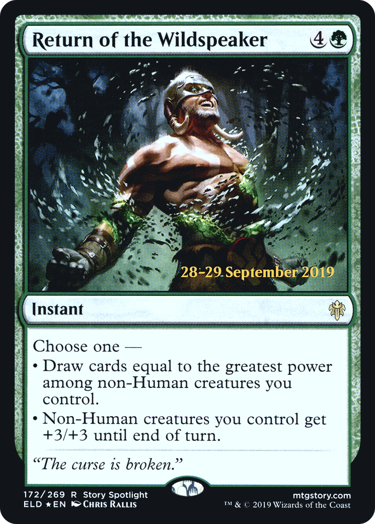 Return of the Wildspeaker (PRE-172S) - Throne of Eldraine Promos Foil