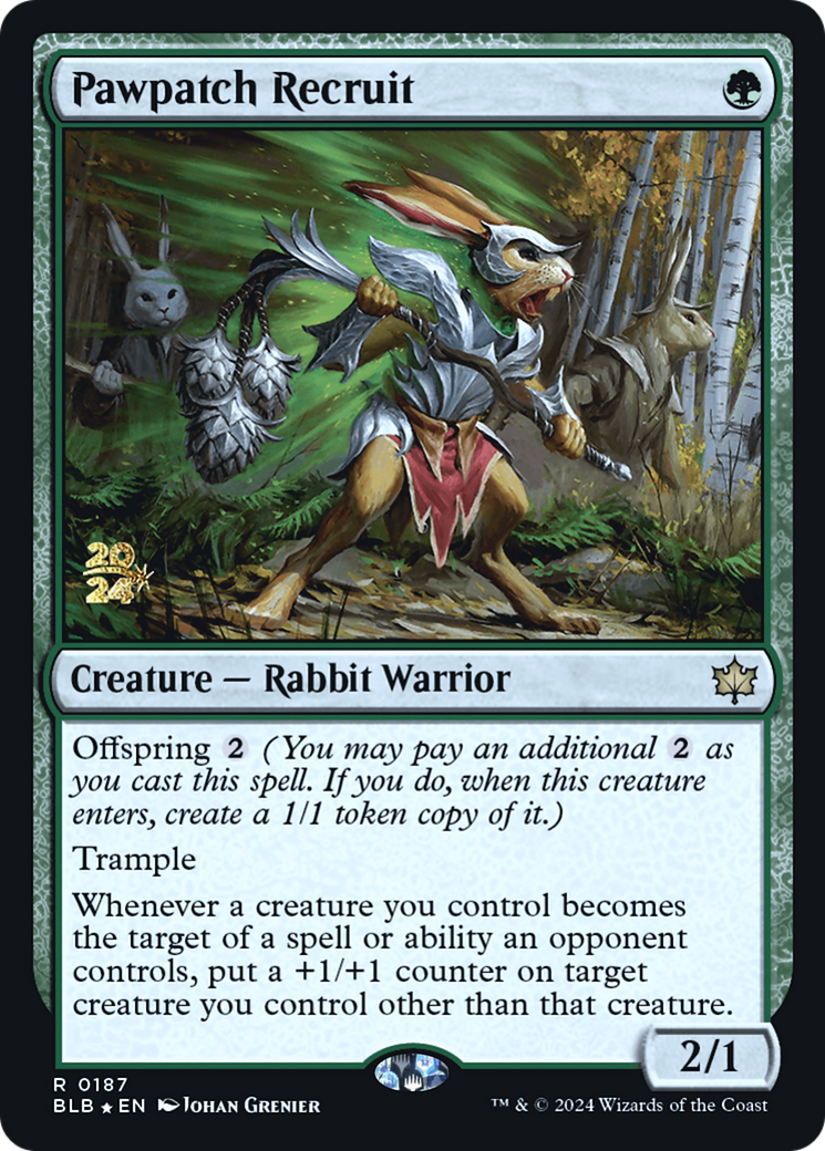 Pawpatch Recruit (PRE-187) - Bloomburrow Promos Foil