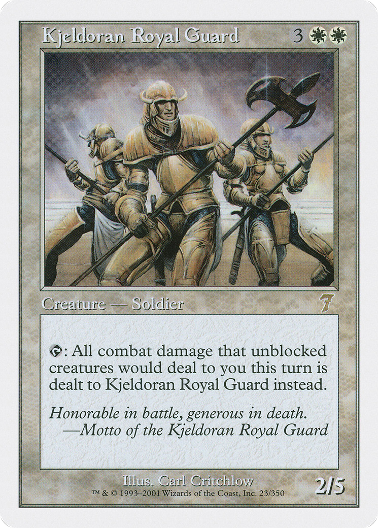 Kjeldoran Royal Guard (7ED-023) - 7th Edition Foil