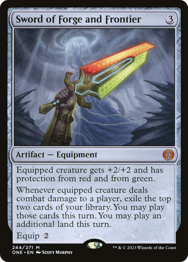 Sword of Forge and Frontier (ONE-244) - Phyrexia: All Will Be One Foil