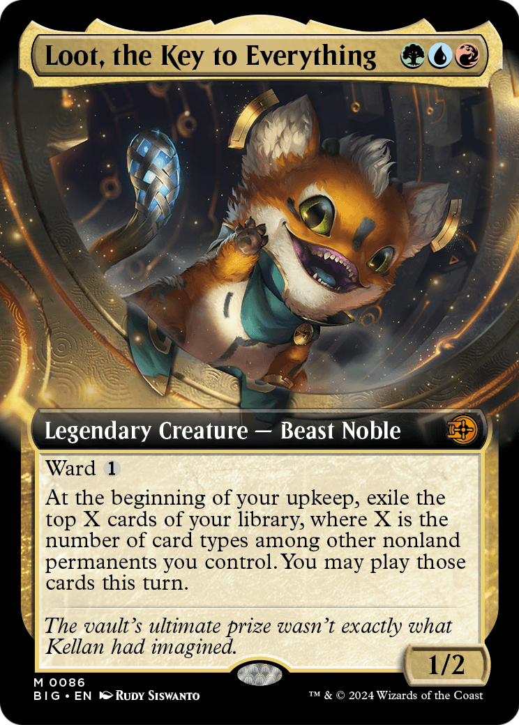 Loot, the Key to Everything (Extended Art) (BIG-086) - The Big Score: (Extended Art) Foil