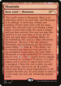 Mountain (257) (Full-Text Lands) (SLD-257) - Secret Lair Drop