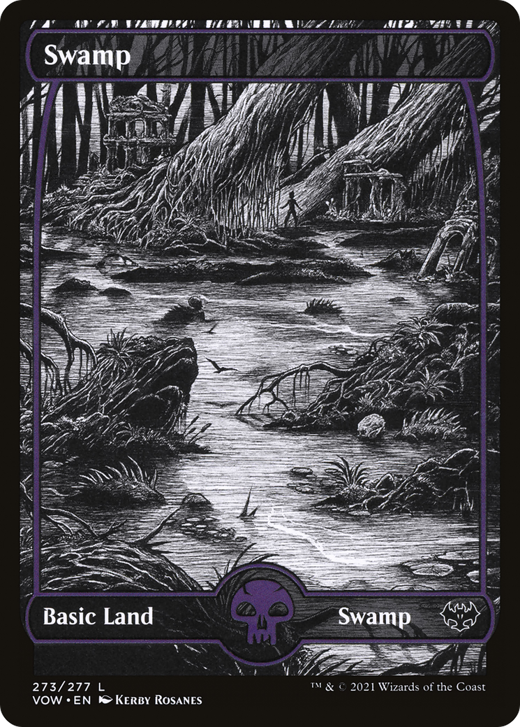 Swamp (273) (VOW-273) - Innistrad: Crimson Vow: (Showcase) Foil