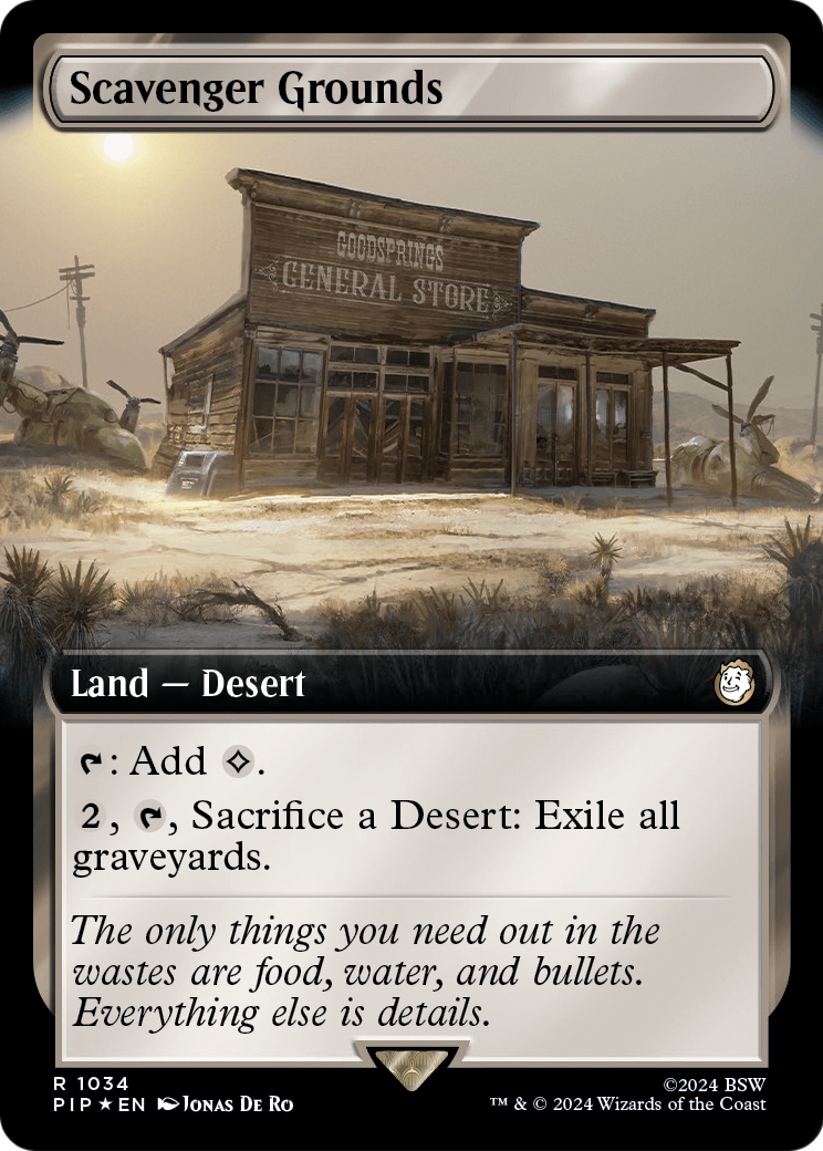Scavenger Grounds (Extended Art) (Surge Foil) (PIP-1034) - Fallout: (Extended Art) Foil