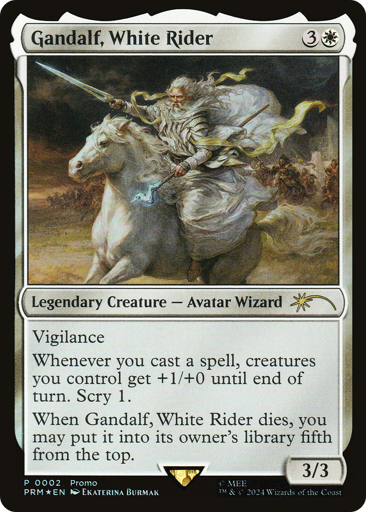 Gandalf, White Rider (UMP-002) - Tales of Middle-earth Deluxe Commander Kit Foil