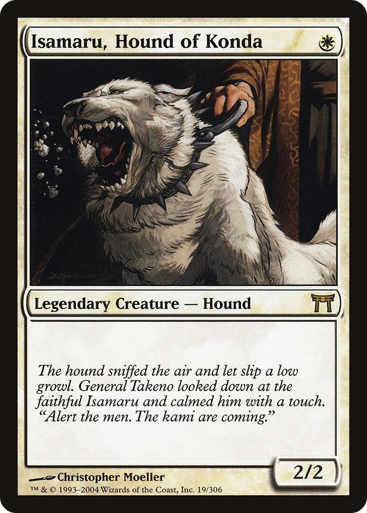 Isamaru, Hound of Konda (CHK-019) - Champions of Kamigawa Foil